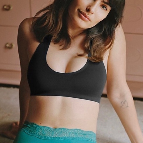 Free People Amber Halter Bralette Black - Picture 3 of 5